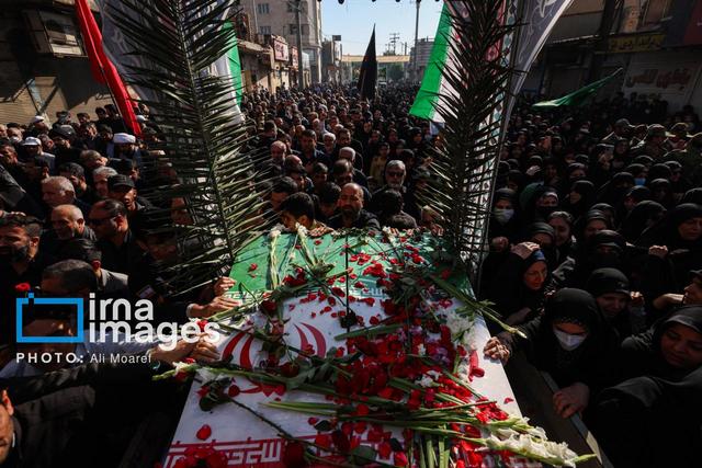 تشییع پیکر هشت شهید گمنام - اهواز