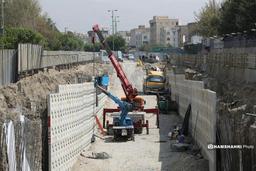 پیشرفت پروژه زیرگذر میدان سپاه/ اجرای پنجمرحلهای برای رفع یکی از گرههای قدیمی ترافیکی تهران