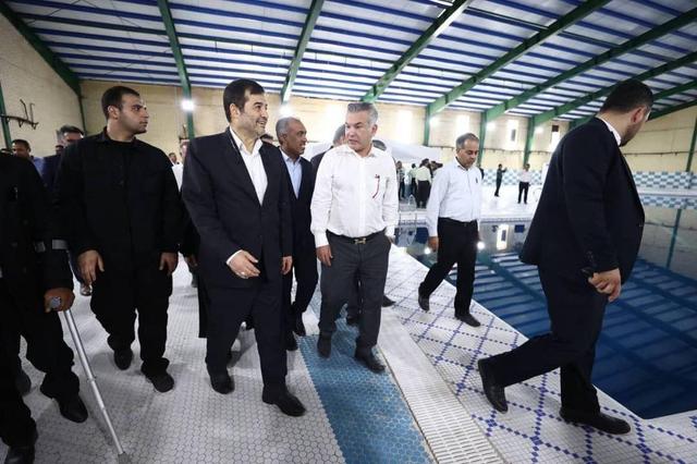 با حضور وزیر ورزش و جوانان از استخر ایران زمین جزیره ابوموسی بهرهبرداری شد