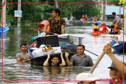 سیل شدید در جنوب تایلند