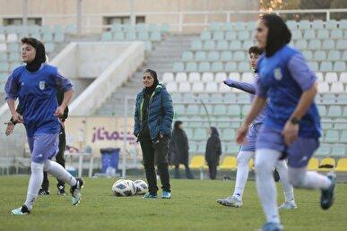 برگزاری تمرین نوبت عصر تیم ملی فوتبال بانوان