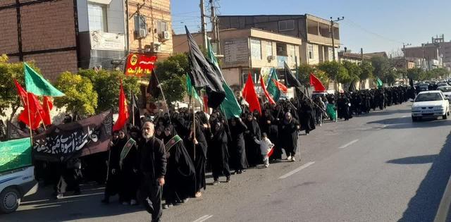 بهشهر در غم شهادت یاس کبود گریست