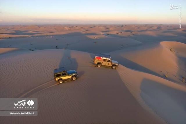 جلوه‌ای ناب از رمل‌های کویر پساب یزد