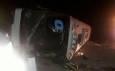 واژگونی مرگبار اتوبوس مسافربری در جاده سبزوار+ فیلم