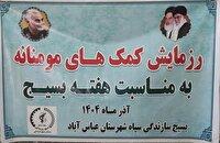 توزیع بیش از ۴۰۰ بسته معیشتی میان نیازمندان در عباس‌آباد