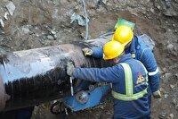 جابجایی خطوط ۳۰ و ۲۴ اینچ تقاطع آذربایجان ارومیه در مرحله نهایی 