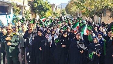 راهپیمایی دختران فاطمی در رامیان