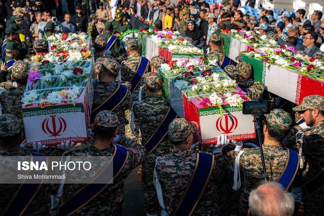 مراسم تشییع پیکرهای ۶ شهید گمنام - بوشهر