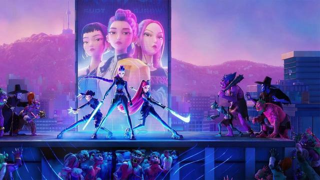 دوبله فارسی «شکارچیان شیاطین کی‌پاپ» در نمایش خانگی