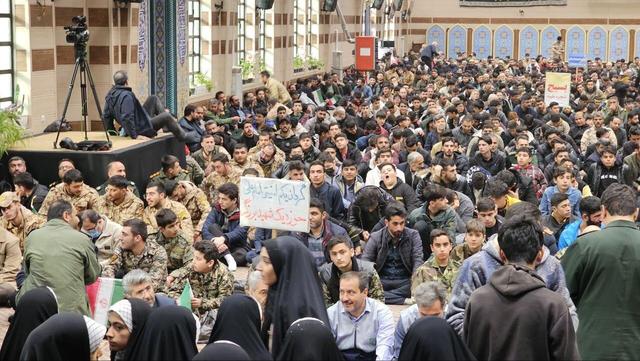 نمایش اقتدار بزرگترین اجتماع بسیحیان استان اردبیل