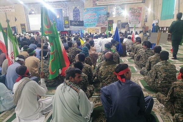 برگزاری همایش اقتدار بسیج در دلگان