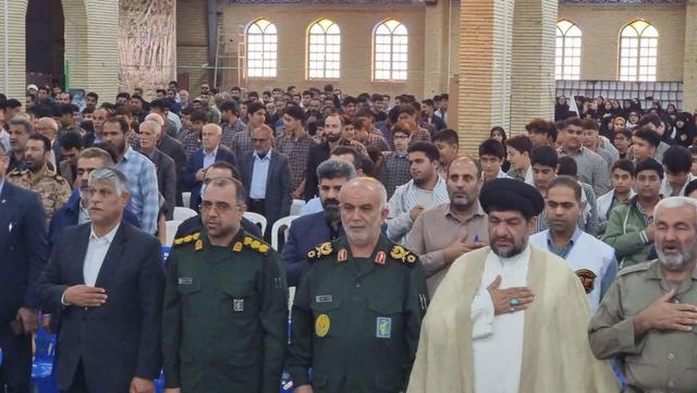 نمایش اقتدار بسیجیان در گناوه