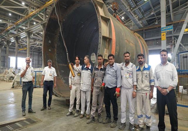 عملیات ساخت و نصب بدنه کوره زباله سوز پالایشگاه گاز فجرجم به پایان رسید