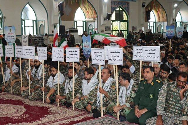 اجتماع بزرگ بسیجیان هرمزگانی در گلزار شهدای بندرعباس
