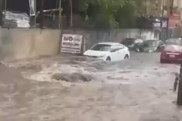 فیلم/ سیلاب در معابر بیروت