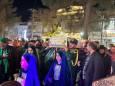 آیین استقبال و وداع با آلاله فاطمی در مسجد صاحب‌الزمان (عج) چناران