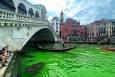 عوامل ریختن رنگ سبز در کانال ونیز اخراج شدند