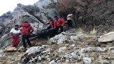 نجات فرد گرفتار در کوهستان پس از سه روز در سفیدکوه لرستان