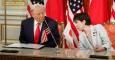 درخواست ترامپ از نخست‌وزیر ژاپن برای جلوگیری از تشدید اختلاف با چین