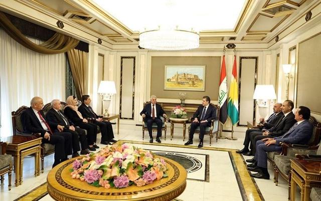 دیدار هیئت ENKS با نچیروان بارزانی و تأکید بر وحدت کردها