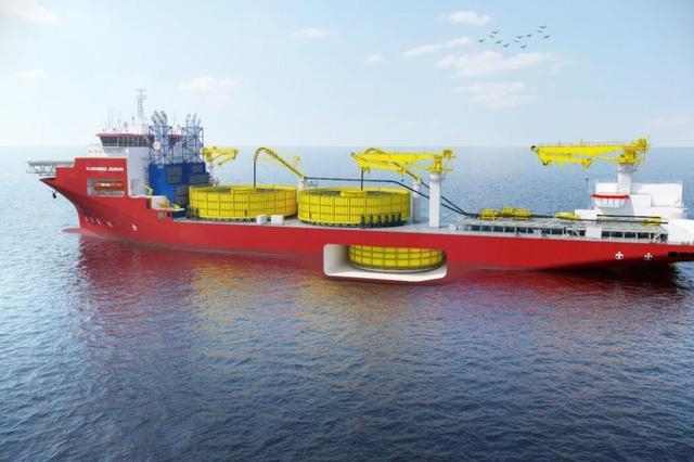 بزرگترین کشتی کابلگذار جهان در چین به آب انداخته شد