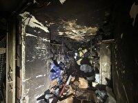 آتش سوزی یک ساختمان اقامتی در خیابان سعدی