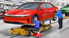 مراحل طراحی و تولید خودروهای برقی پیشرفته لوسید (فیلم)