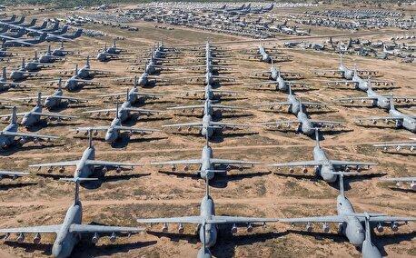 ۴۰۰۰ هواپیما، 1050 هکتار، یک گورستان گرانقیمت/ اینجا هوای خشک یک امتیاز است(تصاویر)