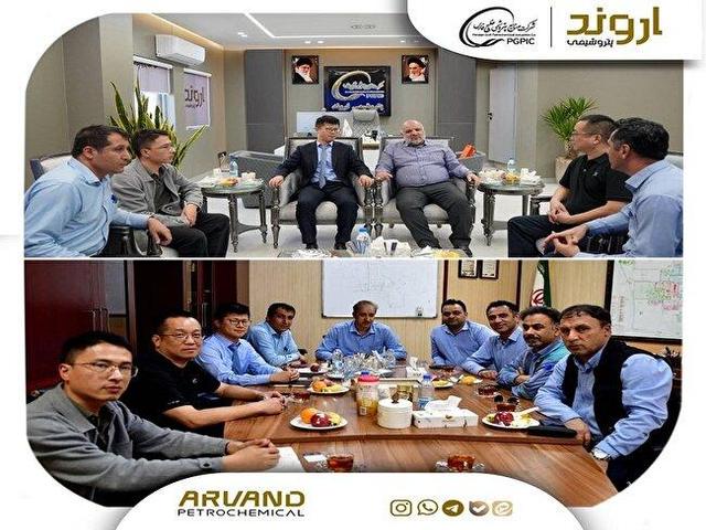 بازدید کارشناسان شرکت چینی "آنکان" از پتروشیمی اروند و بررسی راهکارهای فنی مشترک در حوزه کلرآلکالی