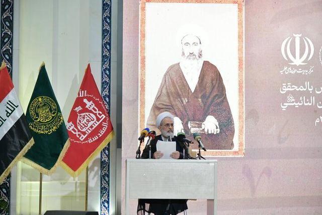 آیت الله اعرافی در کنگره میرزای نائینی در عراق: مراجع نجف و قم سد محکمی در برابر هجوم مستکبران جهان اسلام هستند