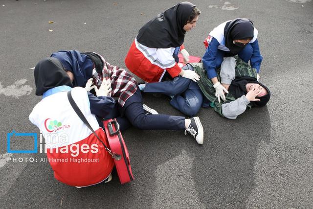 مانور «ایمنی و زلزله» در ۵۰ مدرسه خراسان‌شمالی برگزار شد