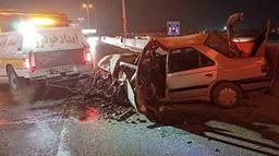 تصادف زنجیره‌ای در بزرگراه قم - تهران با مصدومیت ۱۱ نفر