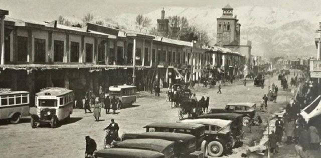 ایستگاه شمس العماره در سال ۱۳۱۱(عکس)