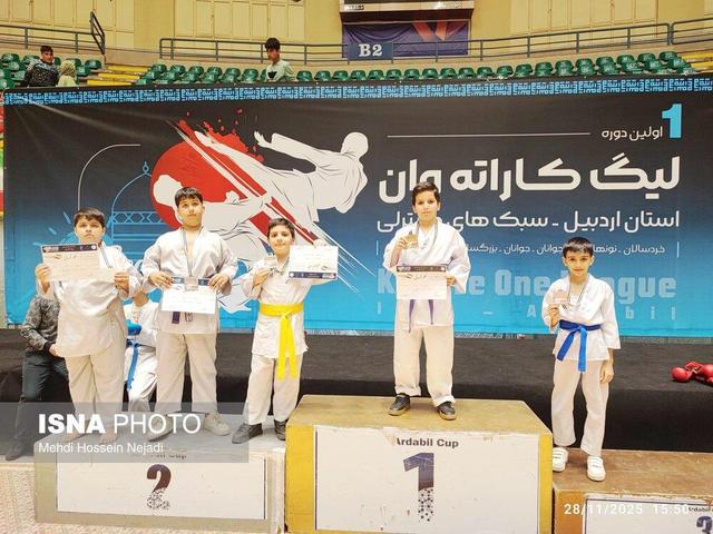 درخشش کاراته‌کاران آستارا با کسب ۶ مدال رنگارنگ در اردبیل