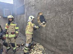 ببینید | آتشسوزی یک برج نیمه کاره در انتهای بزرگراه همدانی مهار شد