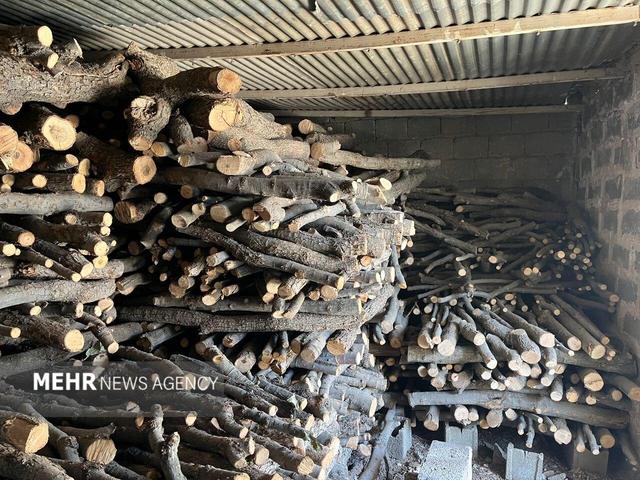 ۷۵۰ کیلو چوب طاق جنگلی در برخوار توقیف شد