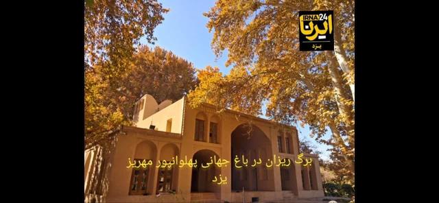 فیلم| طلوع هزار رنگ پاییز در باغ جهانی پهلوانپور مهریز یزد