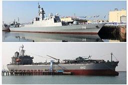 ببینید/ تصاویری از الحاق ناو سهند و ناوبندر کردستان به نیروی دریایی ارتش