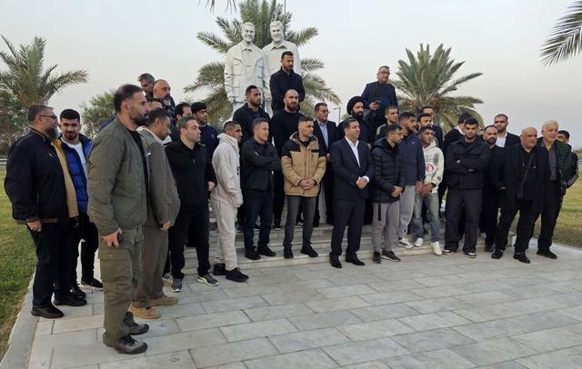 اعضای تیم ملی کشتی در زیارت عتبات عالیات و یادمان سردار شهید سلیمانی | تصاویر