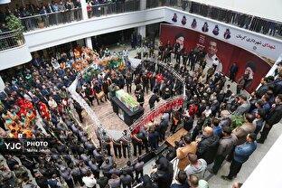 تشییع پیکر شهید آتش نشان فداکار محسن میرشکار