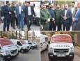رونمایی از ۴ دستگاه آمبولانس جدید سازمان آرامستان‌ شهرداری خرم‌آباد