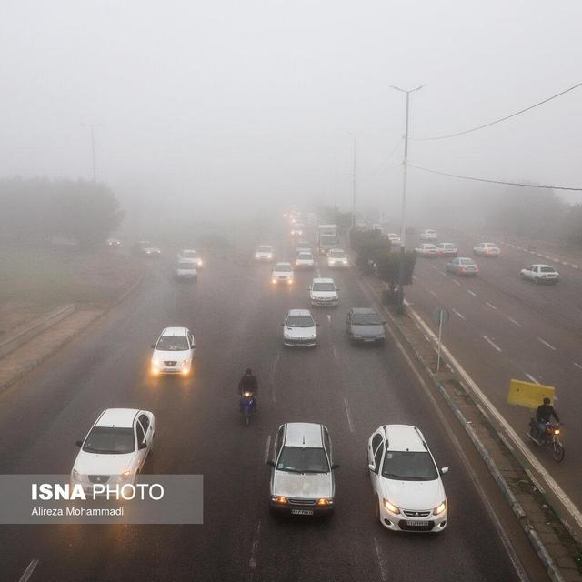 هشدار مه‌گرفتگی در محورهای مواصلاتی خوزستان