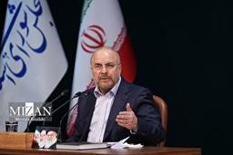 نشست خبری رئیس مجلس شورای اسلامی آغاز شد 