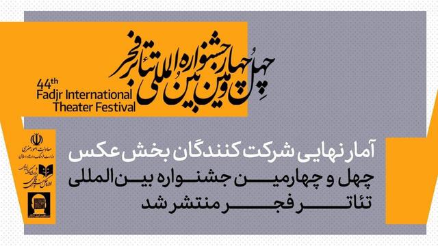 ۵۴۷ عکس، ۱۱۵ هنرمند؛ حجم قابل توجه آثار در جشنواره تئاتر فجر