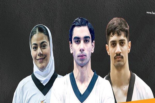 برنامه مبارزات سه تکواندوکار ایران در روز نخست