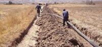لوله‌گذاری ۳ کیلومتری جهت انتقال بهینه آب و افزایش بهره‌وری اراضی کشاورزی در تکاب
