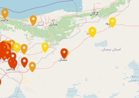  وضعیت قرمز آلودگی در سمنان و ایوانکی/ گرمسار نیز برای گروه‌های حساس ناسالم شد