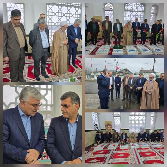 حضور فرماندار صومعه‌سرا در مشهد میرزا به مناسبت سالروز شهادت میرزا کوچک جنگلی