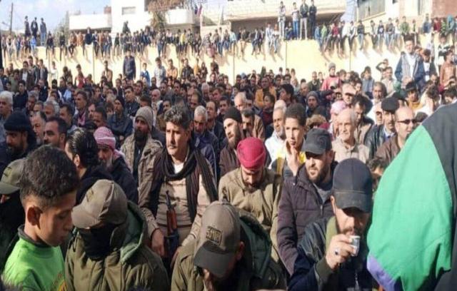 تظاهرات در سویدا برای مخالفت با مداخله اسرائیل در امور سوریه+ فیلم