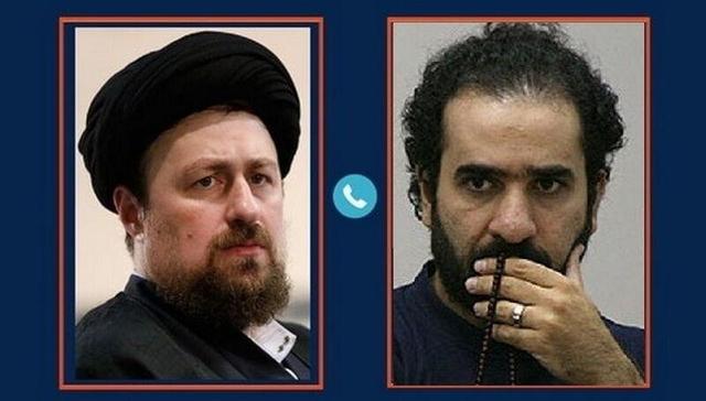 احوالپرسی تلفنی سیدحسن خمینی از رضا امیرخانی پس از حادثه